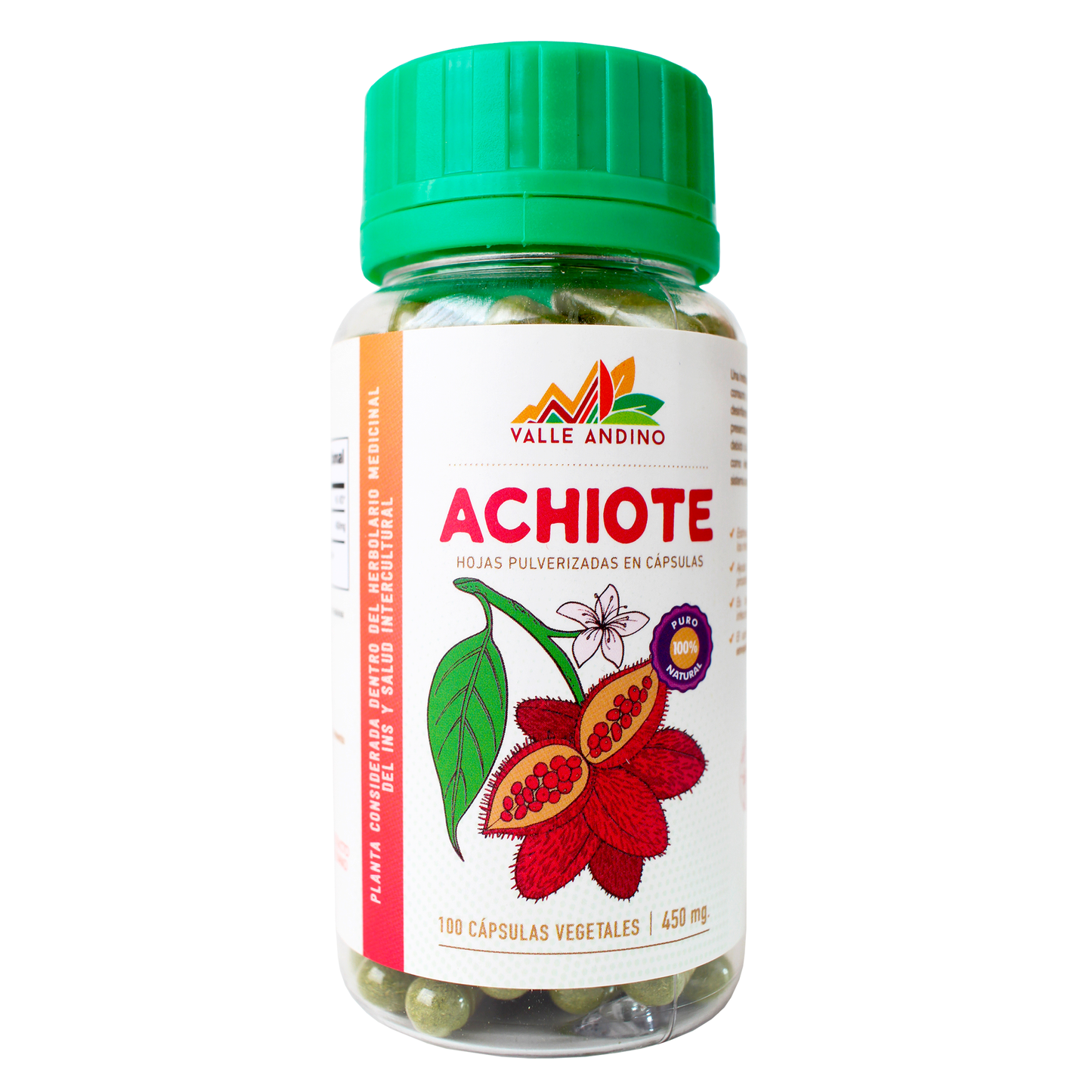 Cápsula Hojas de Achiote en cápsulas x 100 und