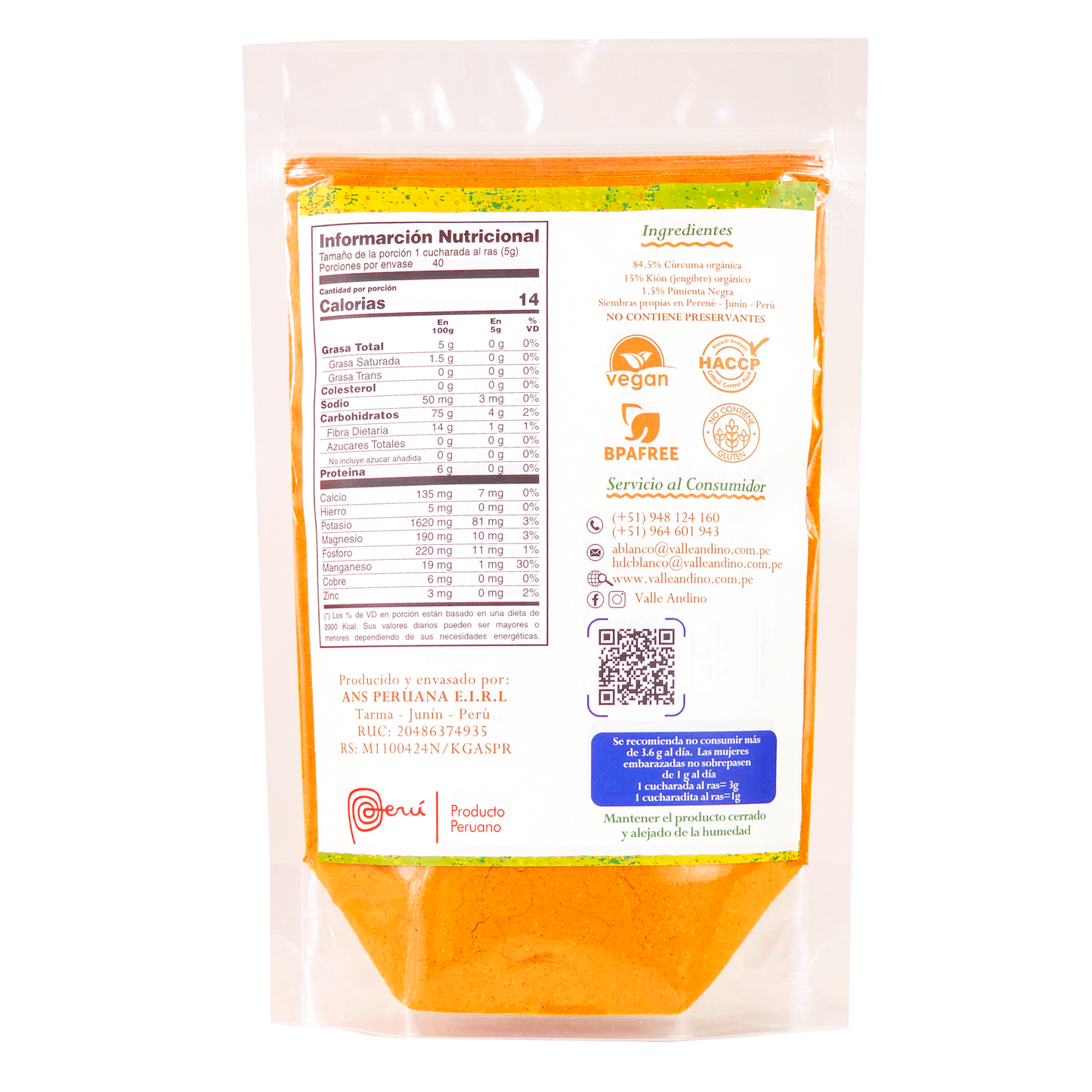 Turmeric, ginger and black pepper