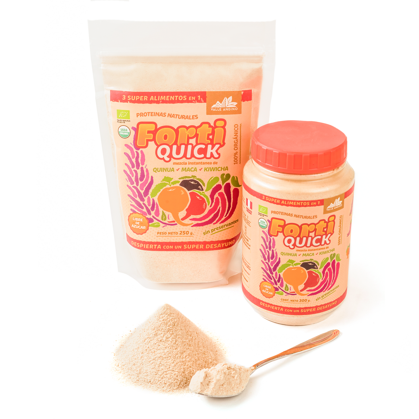 FortiQuick Maca Quinua y Kiwicha pote de 300 g