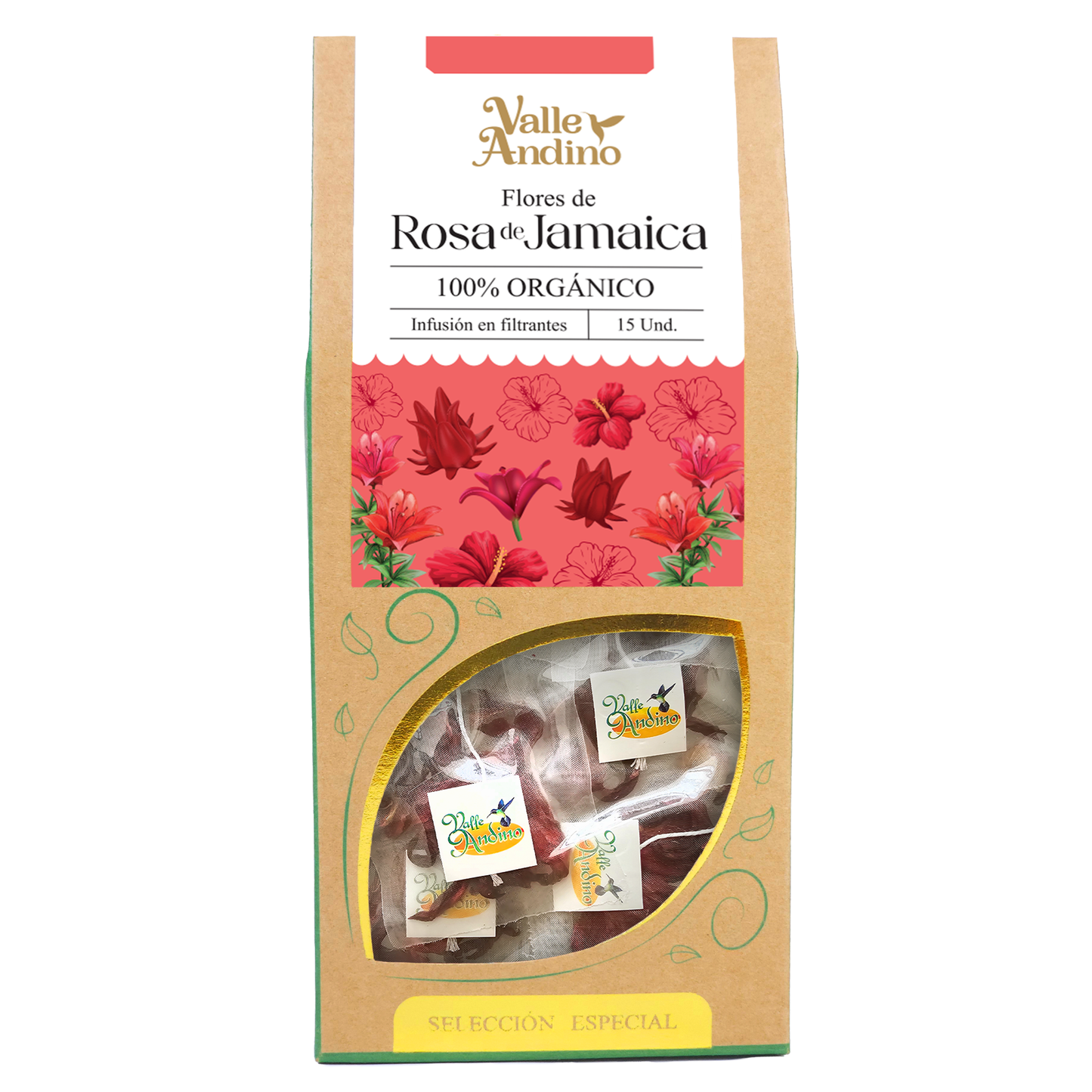 Filtrante de Rosa de Jamaica orgánico