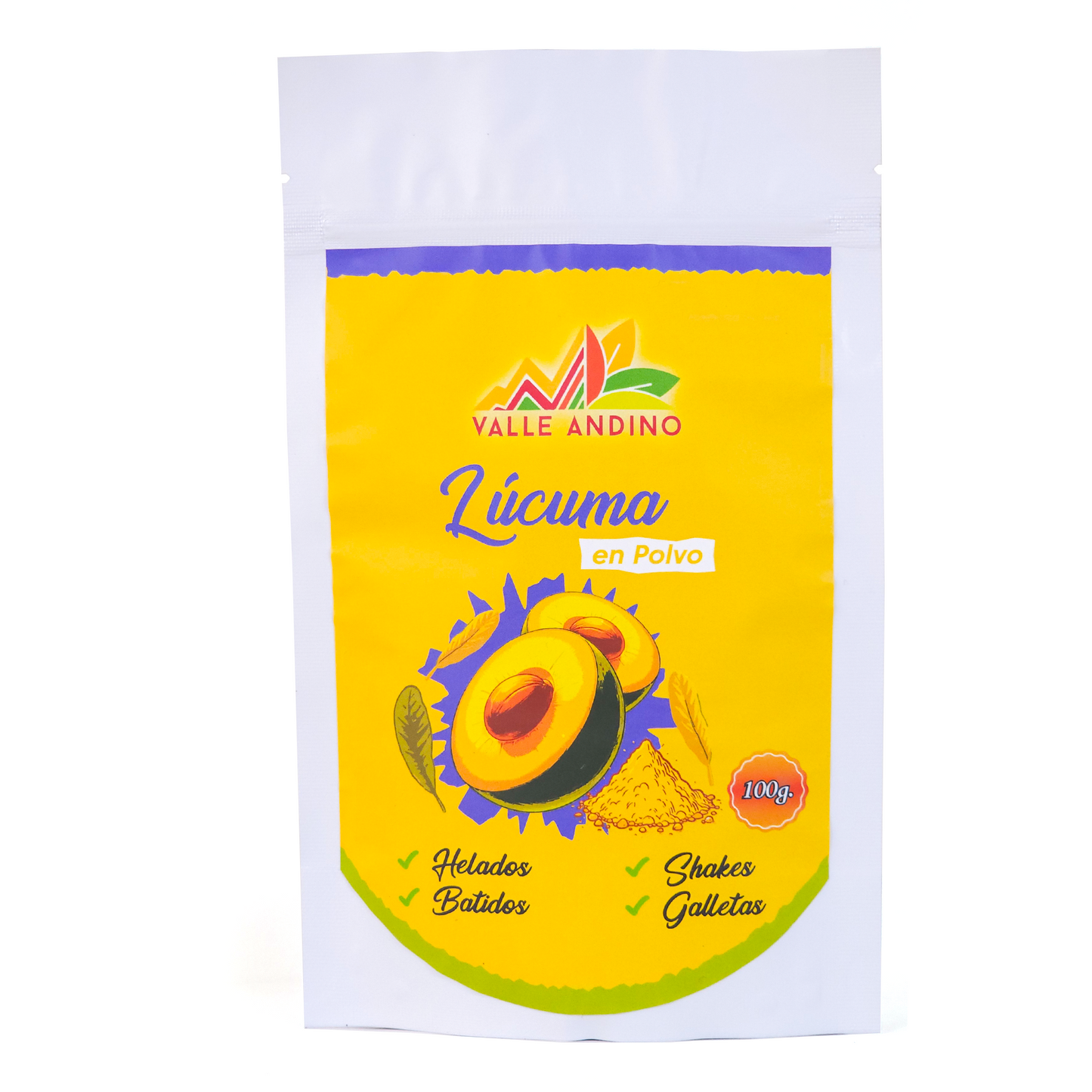 Lúcuma en polvo bolsa x 100g