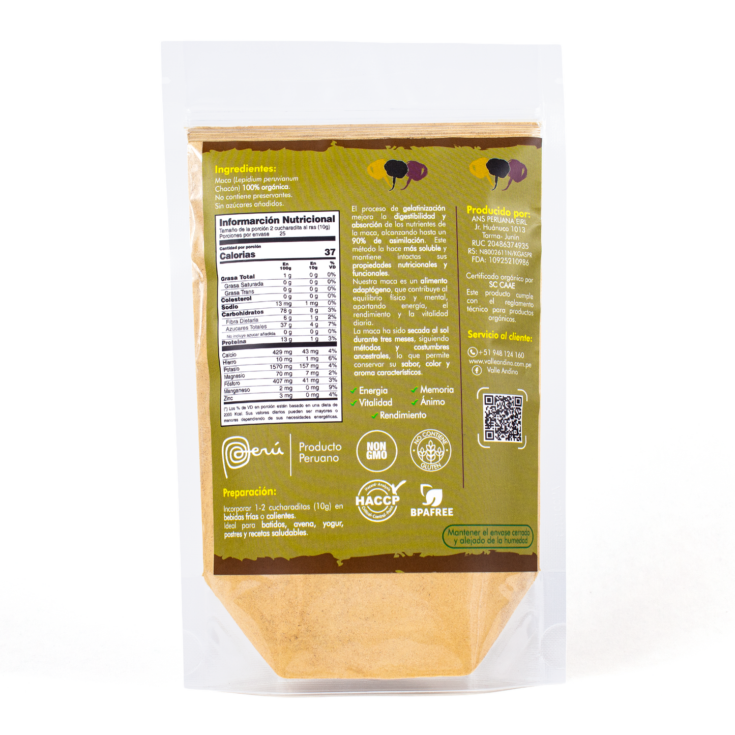 Instant Organic Triple Maca Powder