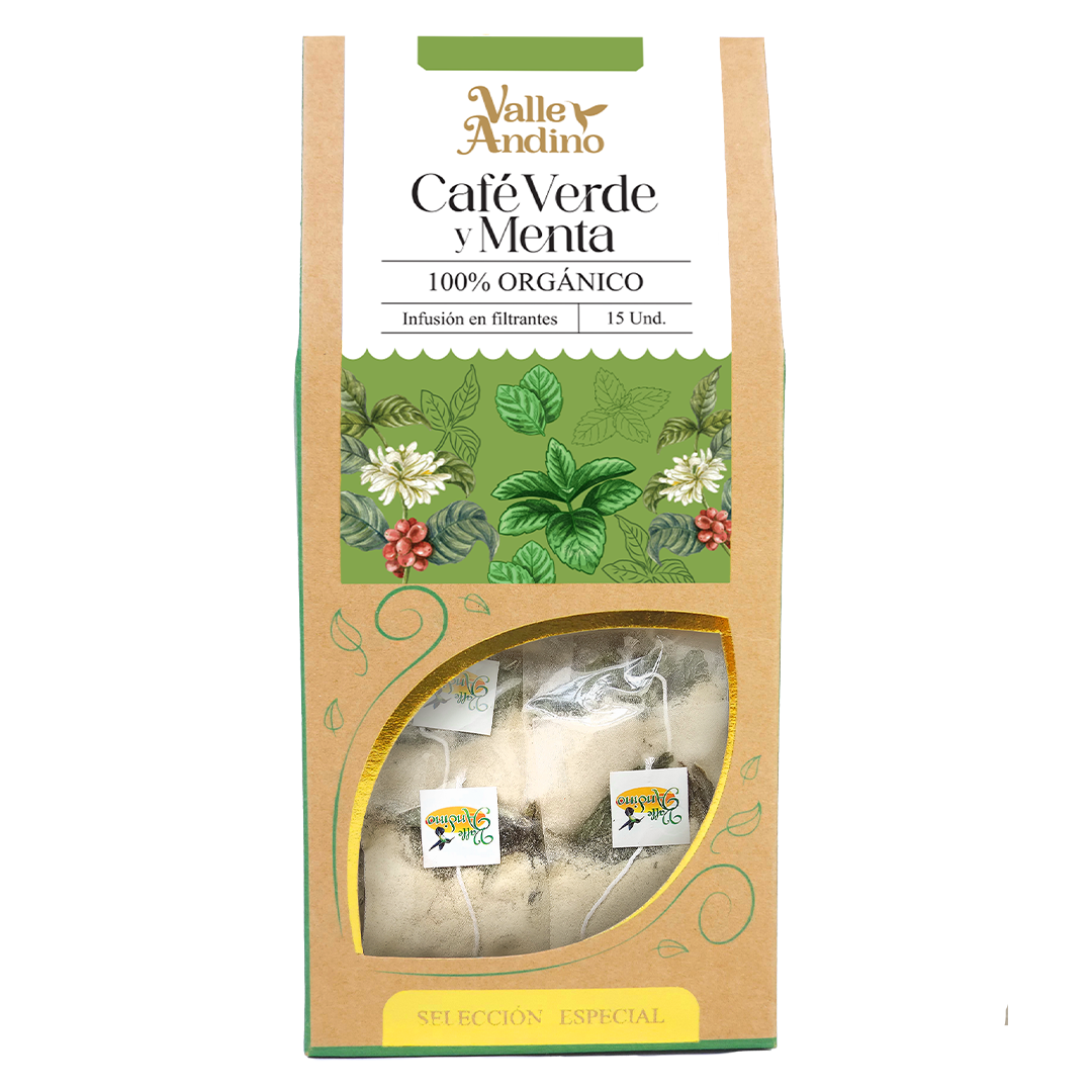 Filtrante de Café Verde y Menta orgánico