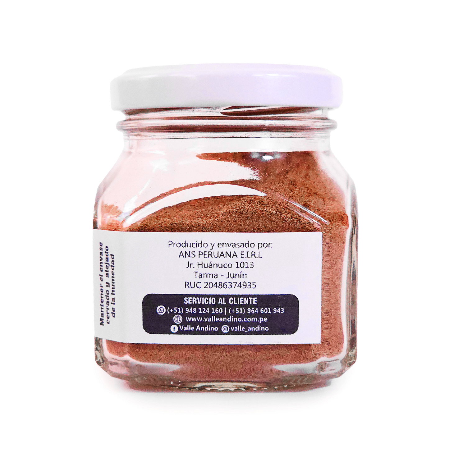 Pimienta negra orgánica en polvo x 50g