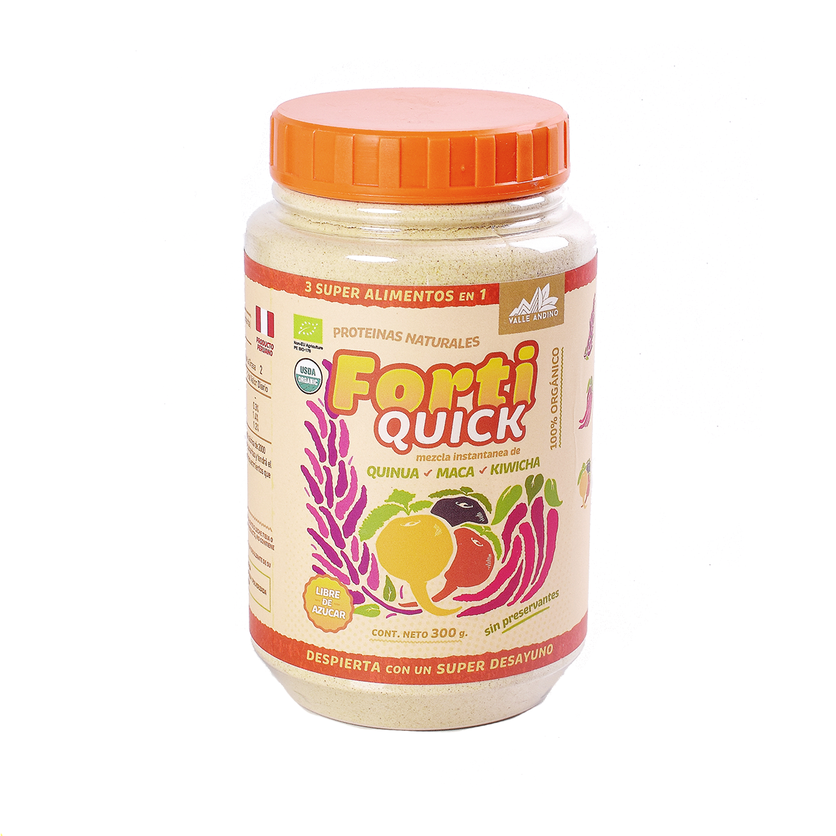 FortiQuick Maca Quinua y Kiwicha pote de 300 g