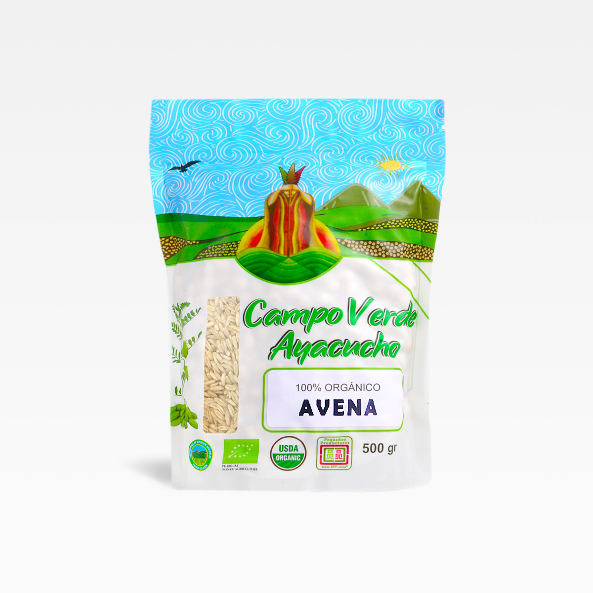 Avena Entera Orgánica, Bolsa x 500 g