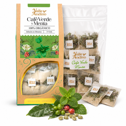Filtrante de Café Verde y Menta orgánico