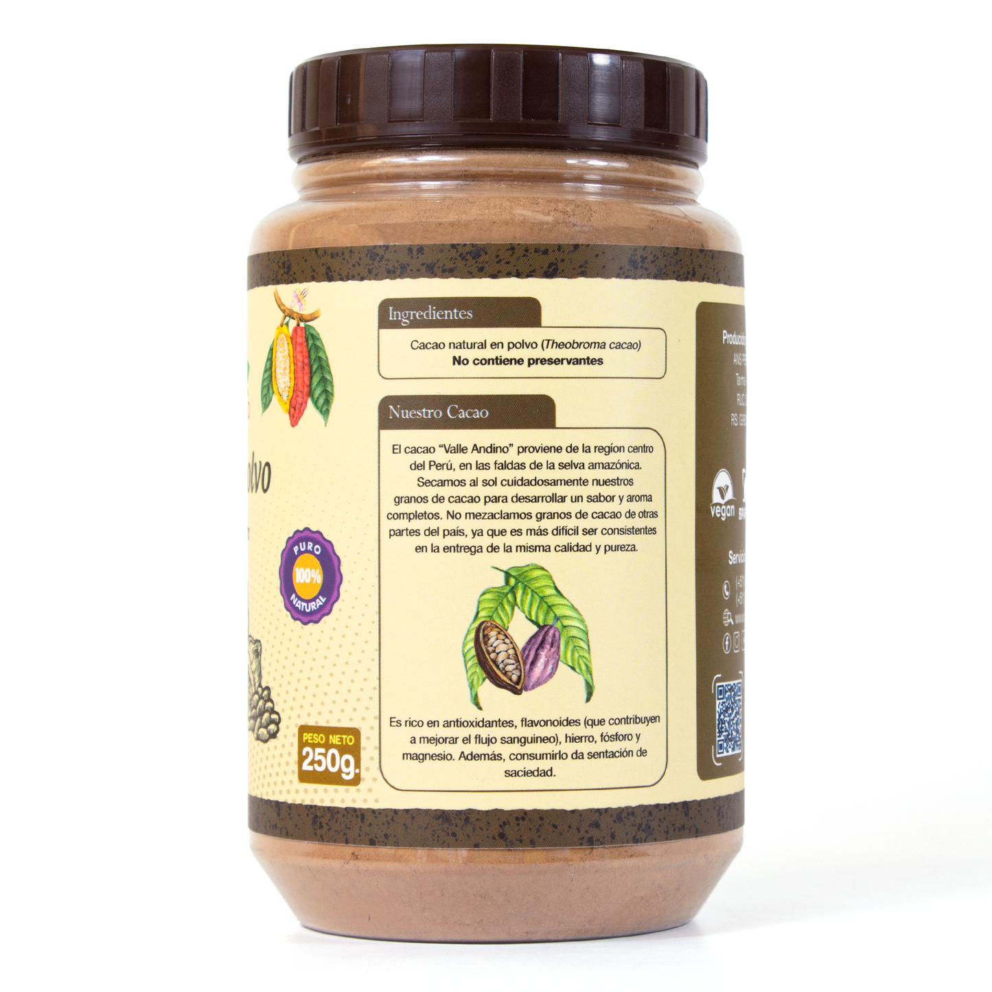 Organic cocoa powder x 250g