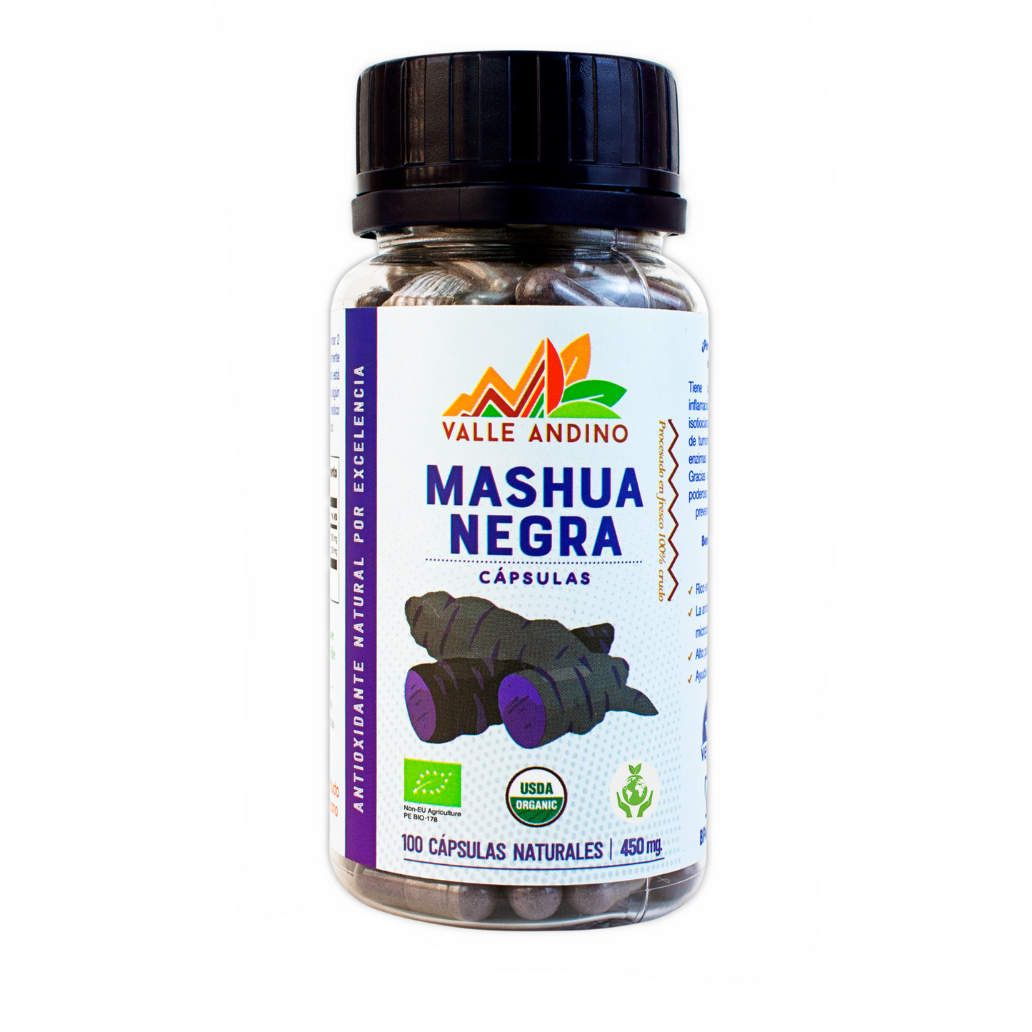 Organic Black Mashua capsules x 100 units