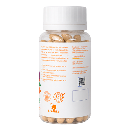 Yacón en cápsulas vegetales x 100 unids