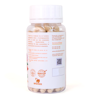 Yacón en cápsulas vegetales x 100 unids