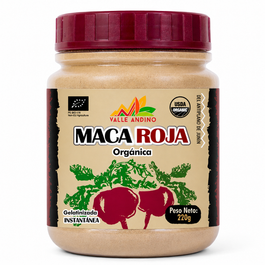 Maca Roja orgánica instantanea en polvo x 220 g