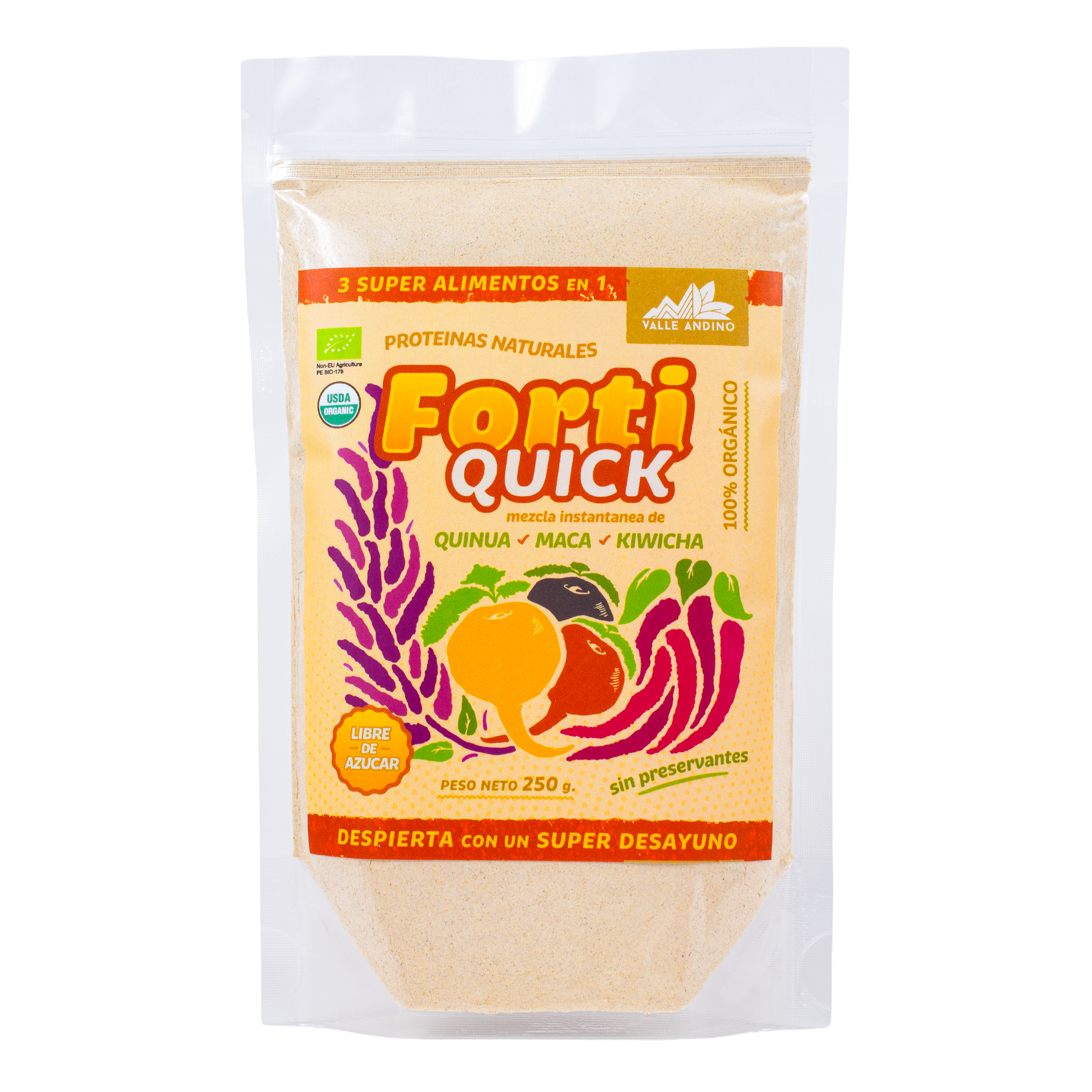FortiQuick Maca Quinua Kiwicha bolsa de 250 g