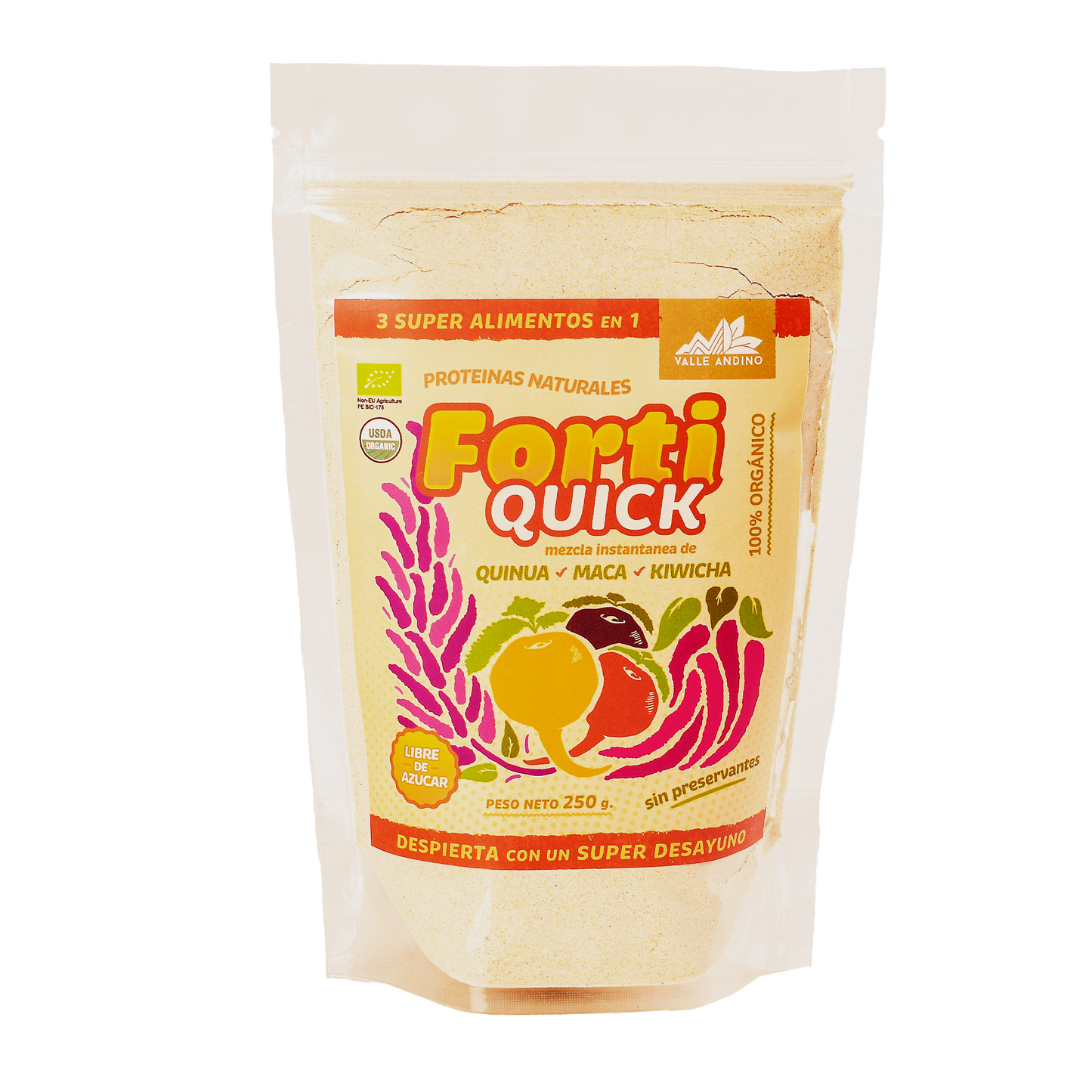 FortiQuick Maca Quinua Kiwicha bolsa de 250 g