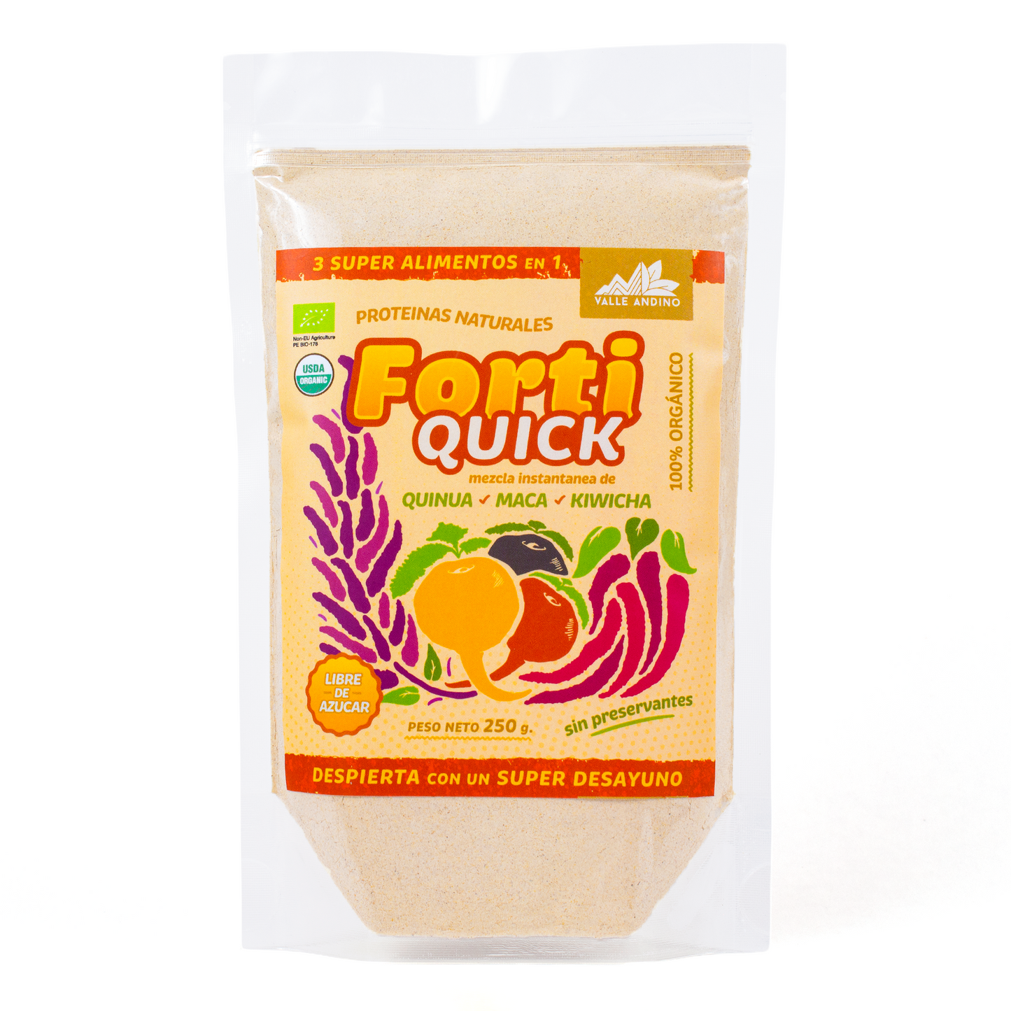 FortiQuick Maca Quinua Kiwicha bolsa de 250 g