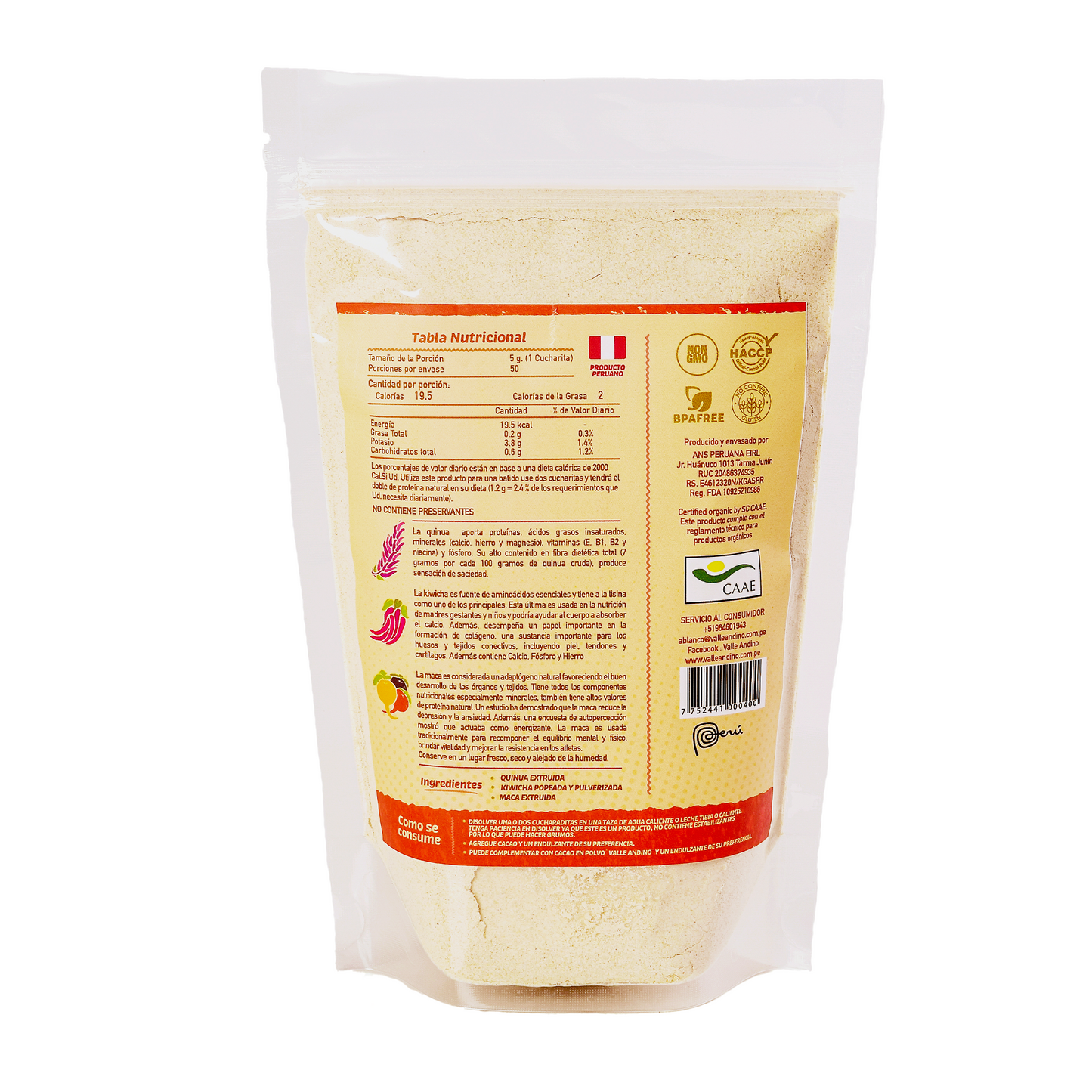 FortiQuick Maca Quinua Kiwicha bolsa de 250 g