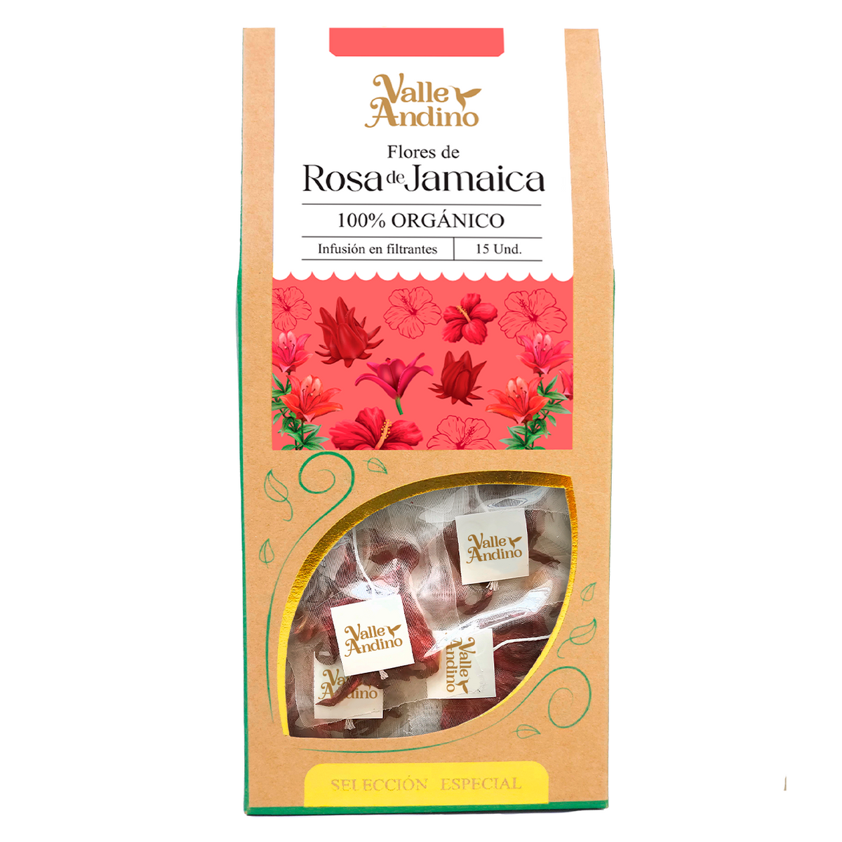 Filtrante de Rosa de Jamaica orgánico