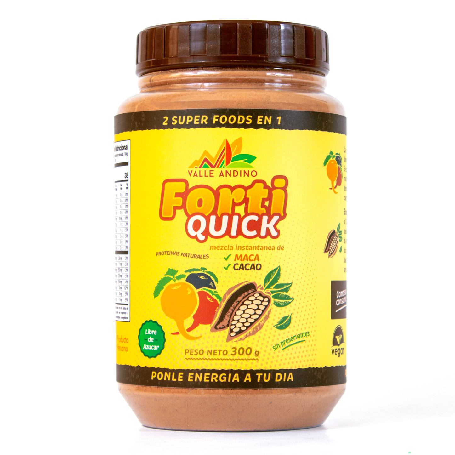 FortiQuick Maca y Cacao - Pote 300g