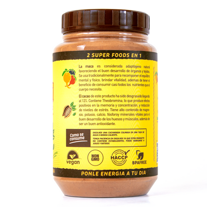 FortiQuick Maca y Cacao - Pote 300g