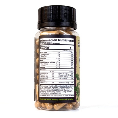 Maca Negra orgánica en cápsulas naturales x 100und