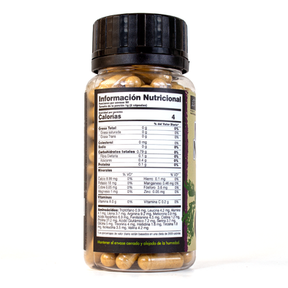 Maca Negra orgánica en cápsulas vegetales x 100und