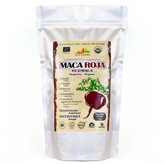 Maca Roja orgánica instantanea en polvo x 1 kg