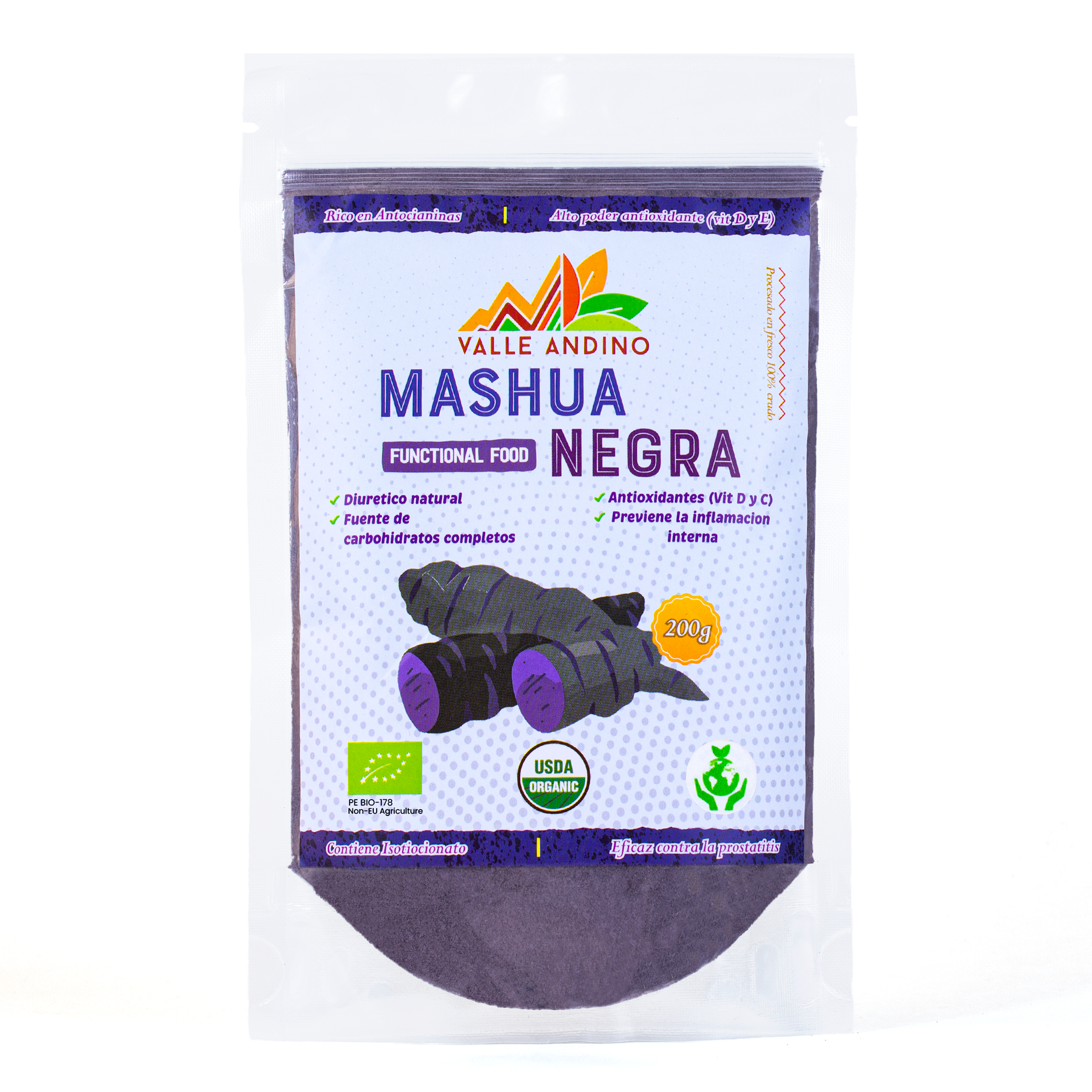 Organic Black Mashua Powder – Valle Andino