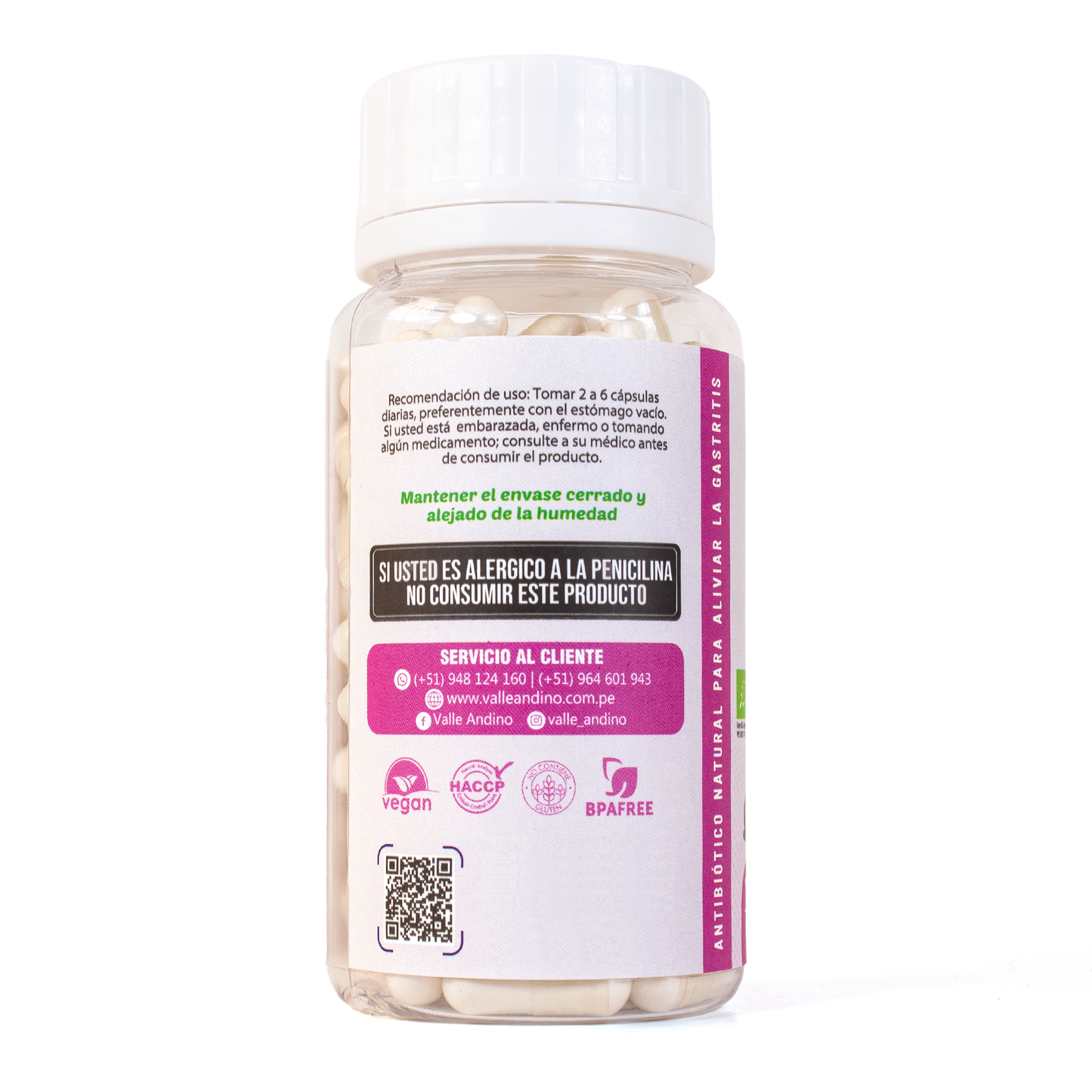 Tocosh orgánico en cápsulas