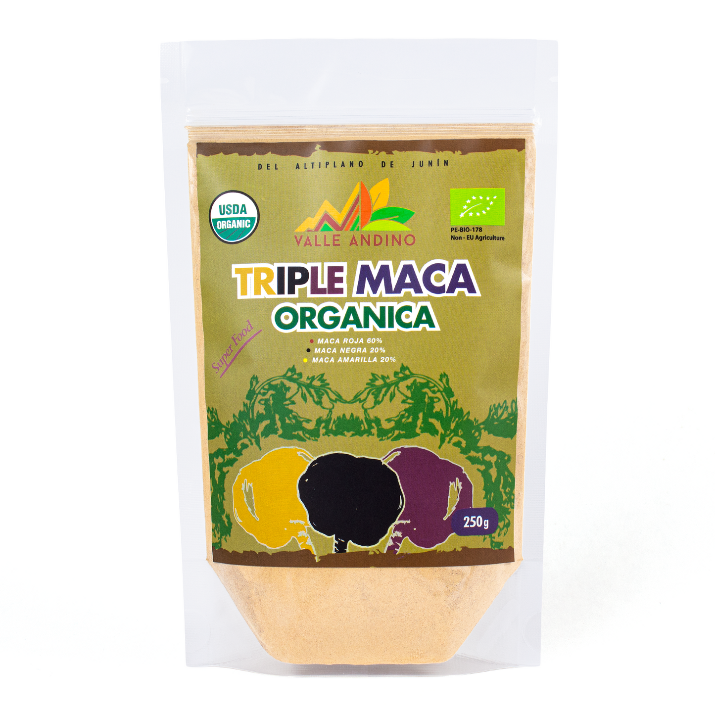 Triple Maca orgánica instantanea en polvo