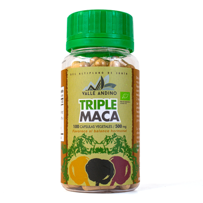 Triple Maca orgánica en cápsulas x 100und
