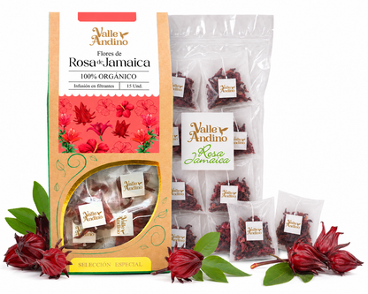 Filtrante de Rosa de Jamaica orgánico