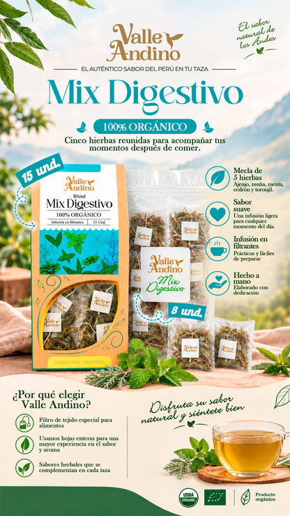 Filtrante Mix Digestivo orgánico