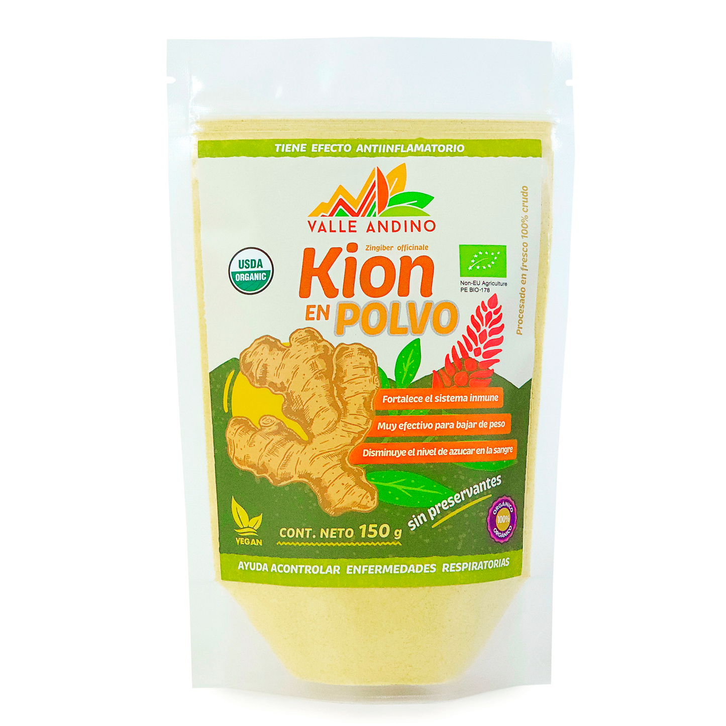 Organic ginger powder x 70g