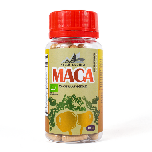 Maca Amarilla orgánica en cápsulas x 100 und