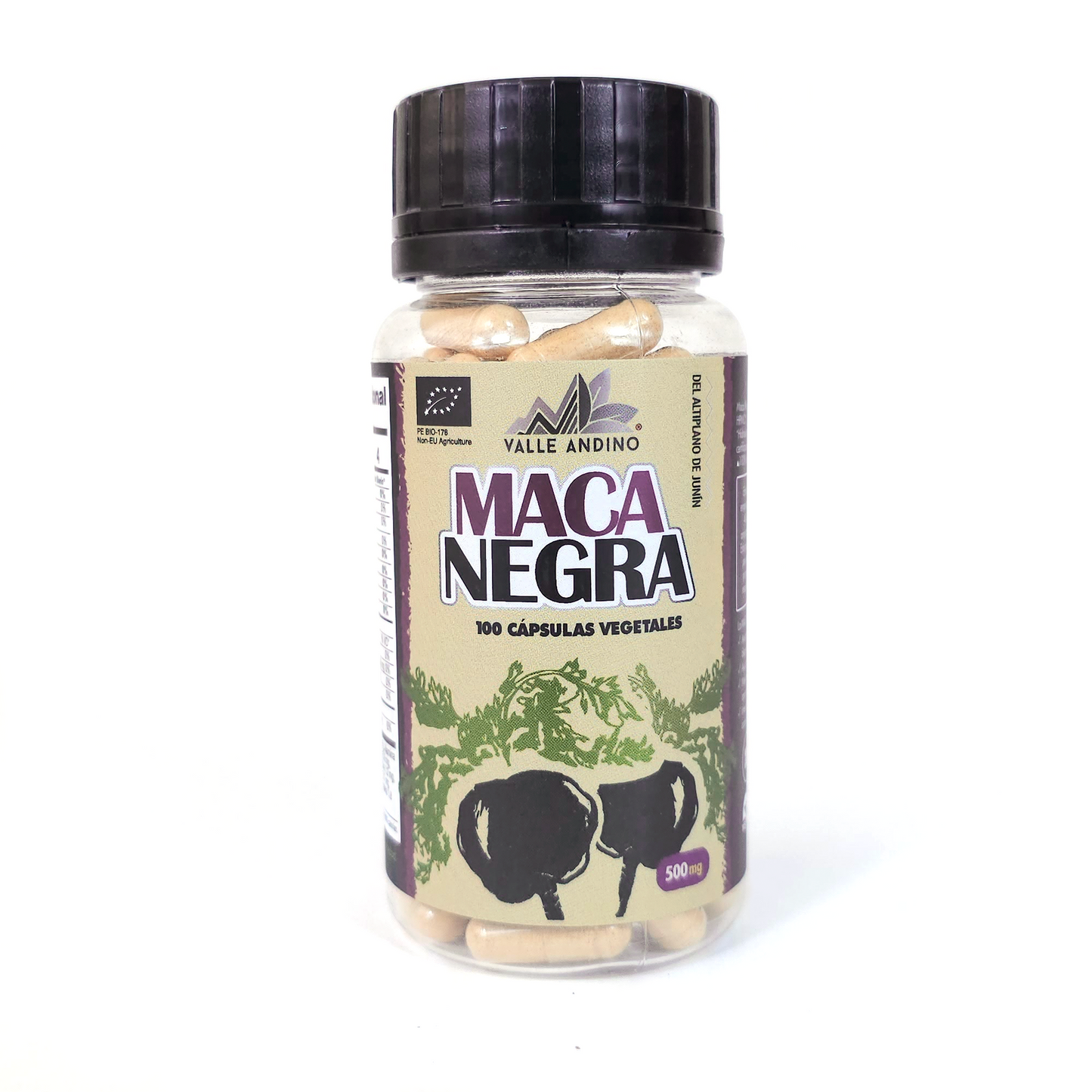 Organic Black Maca in vegetable capsules x 100 units