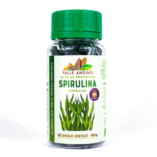 Natural Spirulina in capsules x 100 units