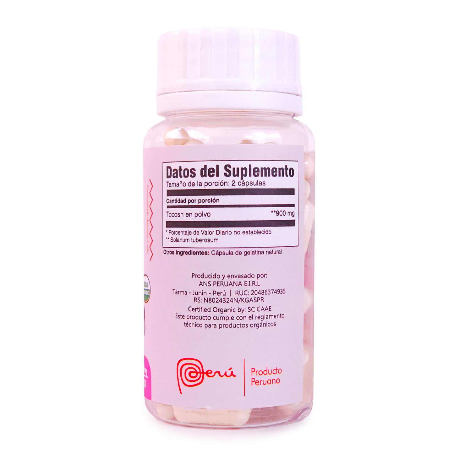 Tocosh orgánico en cápsulas