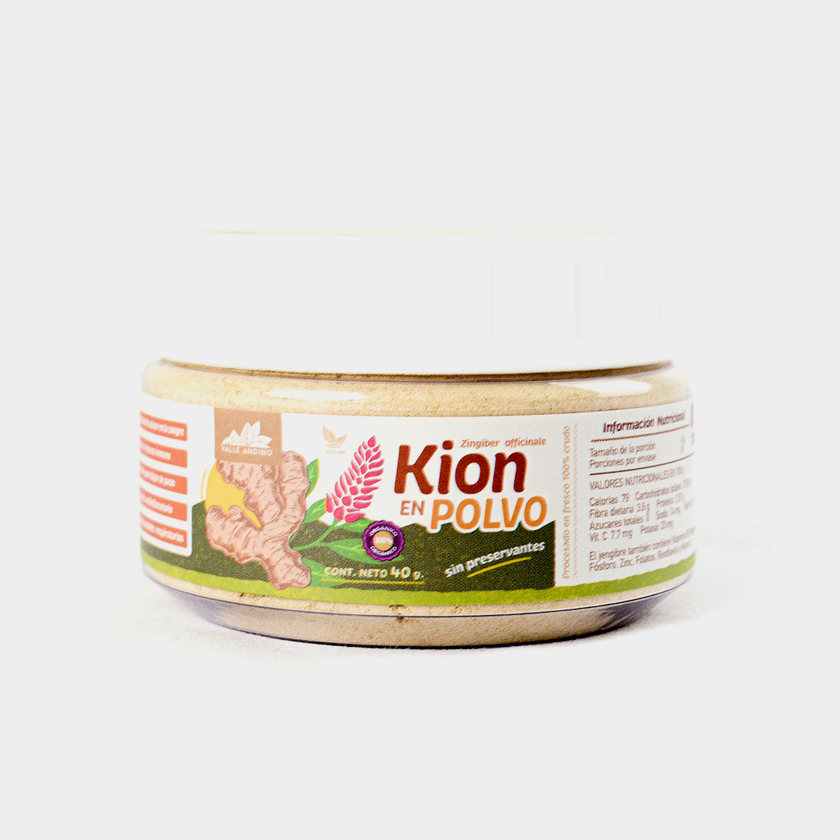 Kión (gengibre) orgánico en polvo x 40 g