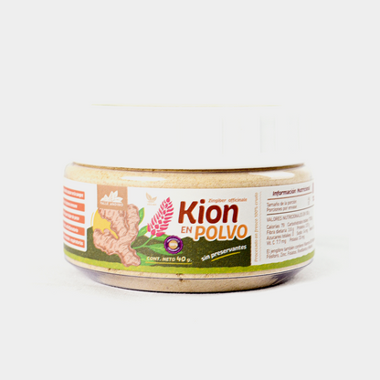 Kión (jengibre) orgánico en polvo en pote x 40 g